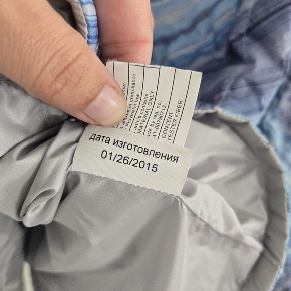 Burton Cabin Women's Reversible Insulated Nylon Quilted Pullover Blue Gray Small - Picture 6 of 9